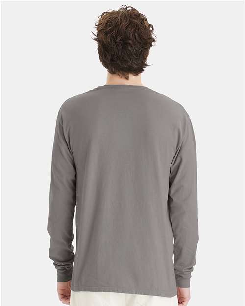 ComfortWash by Hanes GDH200 Concrete Grey — on model back