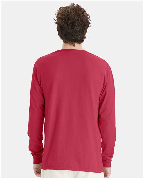 ComfortWash by Hanes GDH200 Crimson Fall — on model back