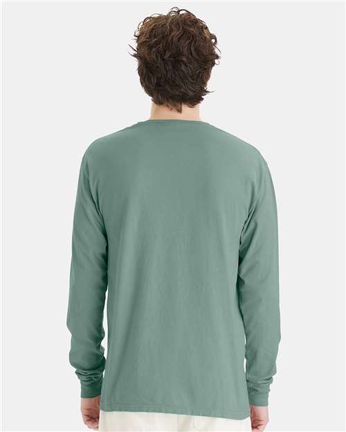 ComfortWash by Hanes GDH200 Cypress Green — on model back