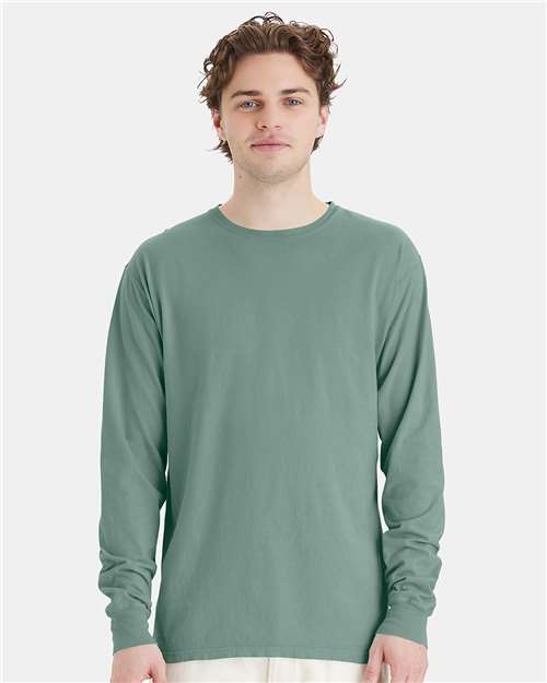 ComfortWash by Hanes GDH200 Cypress Green — on model front