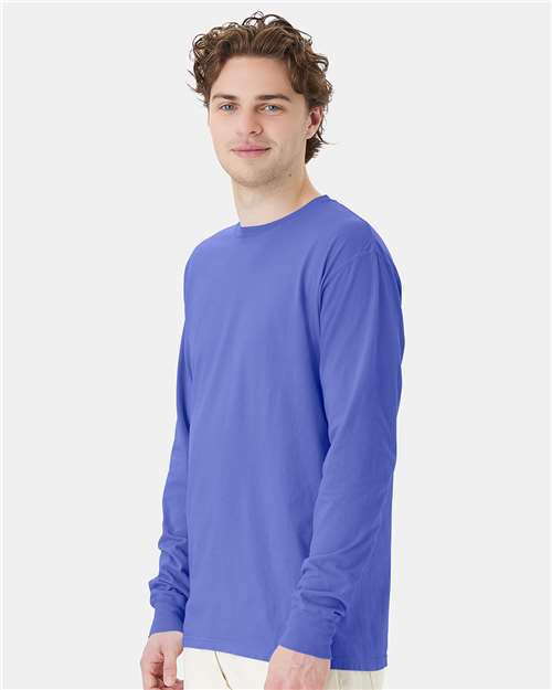 ComfortWash by Hanes GDH200 Deep Forte Blue — on model side