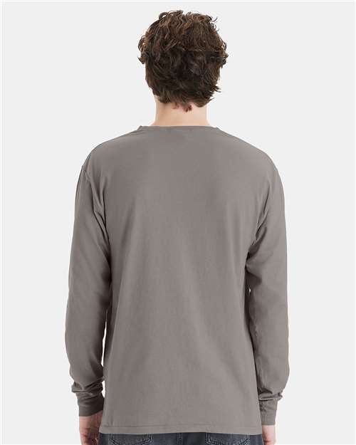 ComfortWash by Hanes GDH250 Concrete Grey — on model back