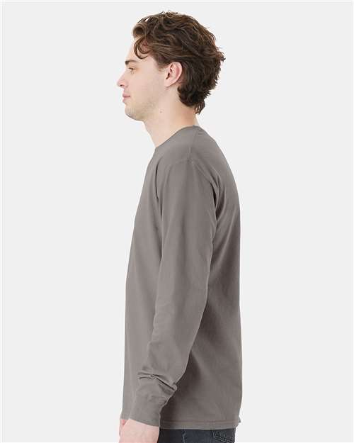 ComfortWash by Hanes GDH250 Concrete Grey — on model side