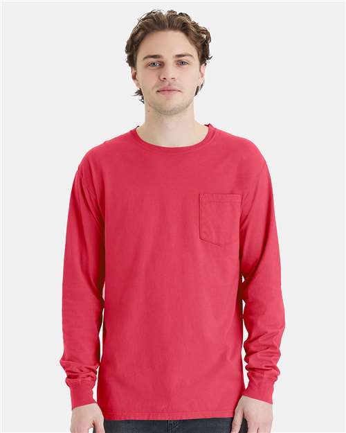ComfortWash by Hanes GDH250 Crimson Fall — on model front