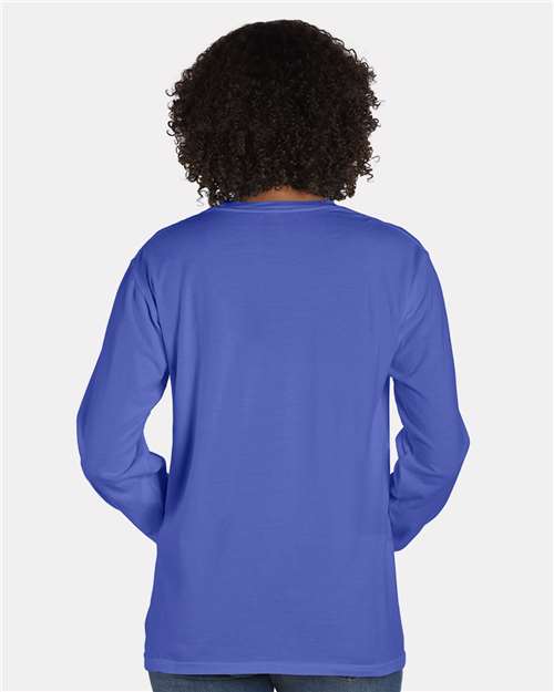 ComfortWash by Hanes GDH250 Deep Forte Blue — on model back