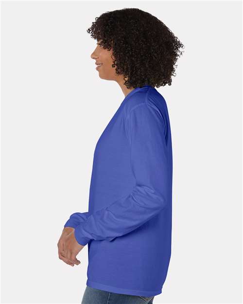 ComfortWash by Hanes GDH250 Deep Forte Blue — on model side