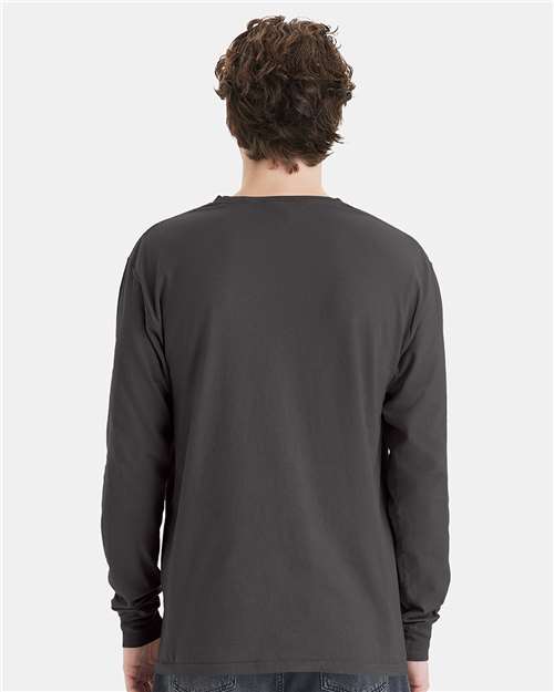 ComfortWash by Hanes GDH250 New Railroad Grey — on model back
