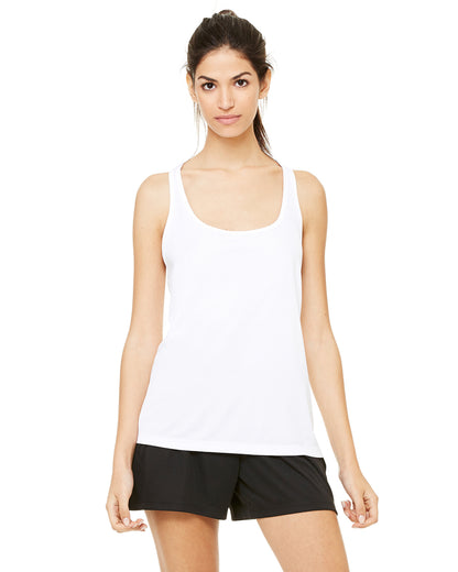 Women's Performance Racerback Tank - White