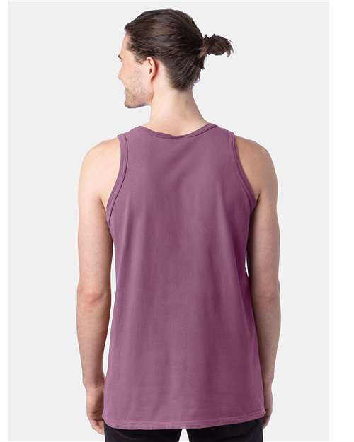 ComfortWash by Hanes GDH300 Purple Plum Raisin — on model back