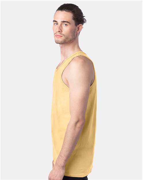 ComfortWash by Hanes GDH300 Summer Squash Yellow — on model side