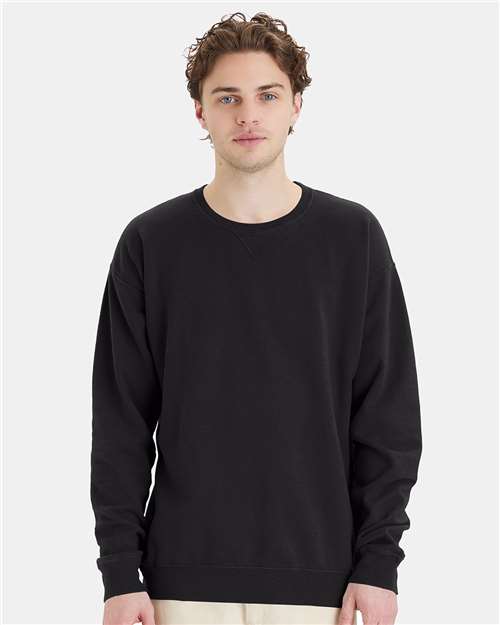 ComfortWash by Hanes GDH400 Black — on model front