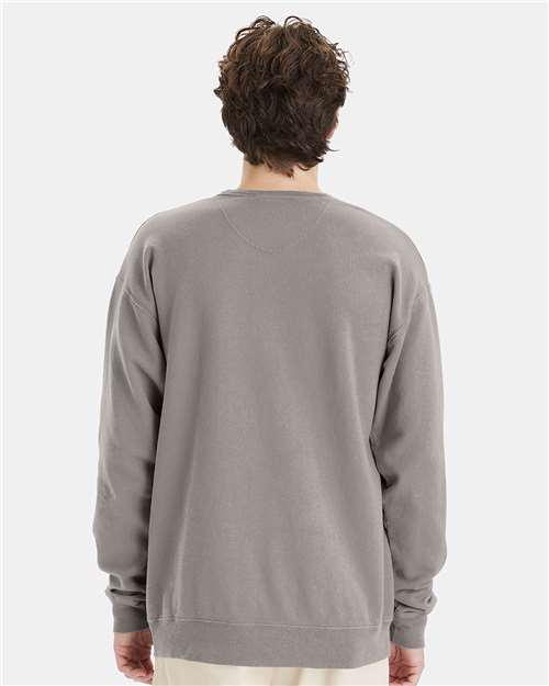 ComfortWash by Hanes GDH400 Concrete Grey — on model back