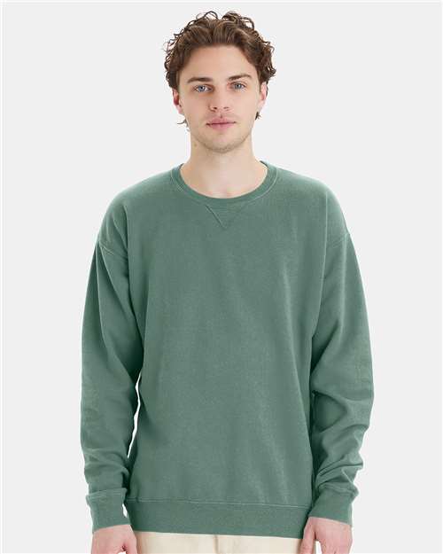 ComfortWash by Hanes GDH400 Cypress Green — on model front