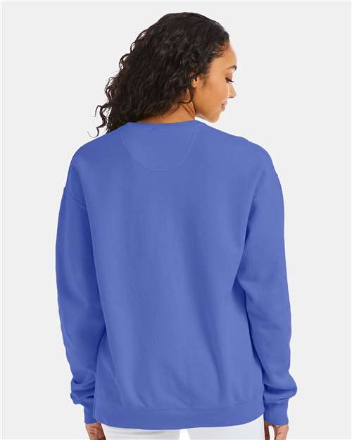 ComfortWash by Hanes GDH400 Deep Forte Blue — on model back