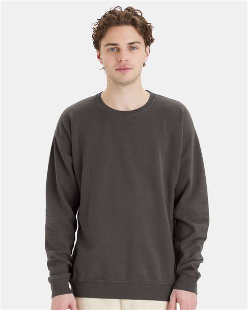 ComfortWash by Hanes GDH400 New Railroad Grey — on model front