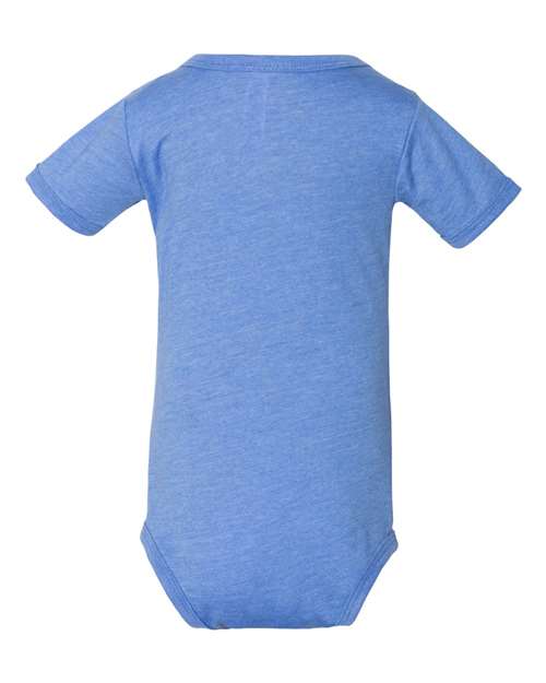 BELLA + CANVAS 100B Heather Columbia Blue — back