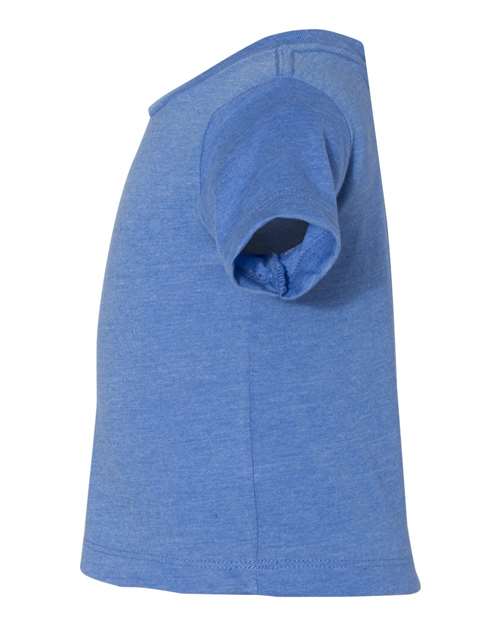 BELLA + CANVAS 3001B Heather Columbia Blue — direct side
