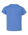 BELLA + CANVAS 3001T Heather Columbia Blue — back