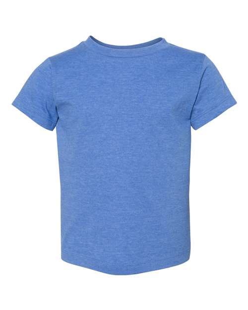 BELLA + CANVAS 3001T Heather Columbia Blue — front