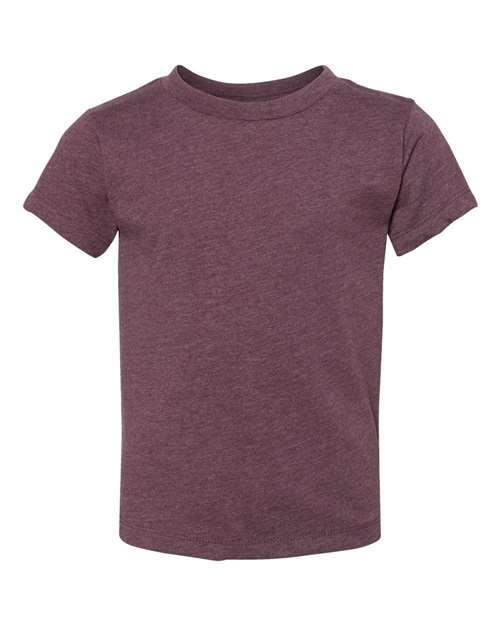 BELLA + CANVAS 3001T Heather Maroon — front