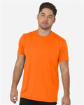Bayside 5300 Bright Orange — on model front