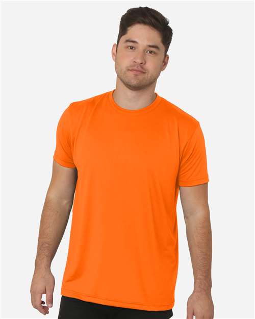 Bayside 5300 Bright Orange — on model front