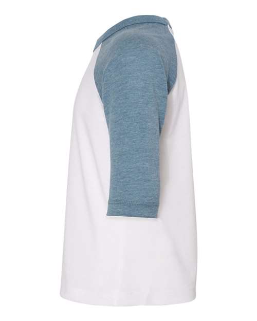 BELLA + CANVAS 3200T White/ Denim — direct side