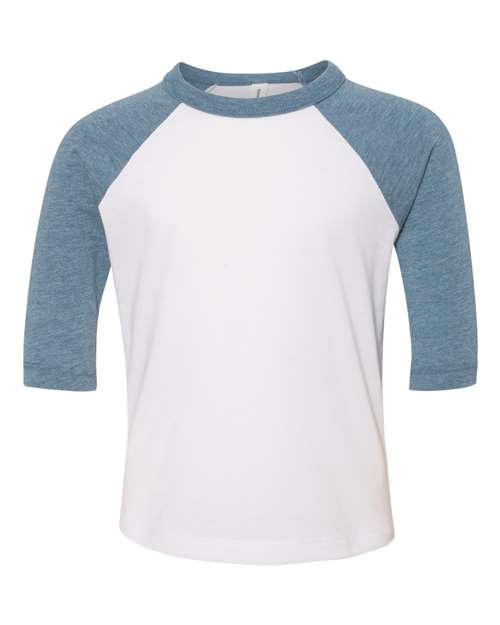 BELLA + CANVAS 3200T White/ Denim — front