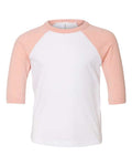 BELLA + CANVAS 3200T White/ Heather Peach — front