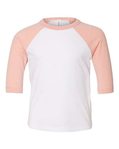 BELLA + CANVAS 3200T White/ Heather Peach — front