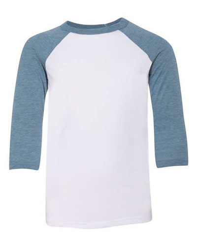 BELLA + CANVAS 3200Y White/ Denim — front