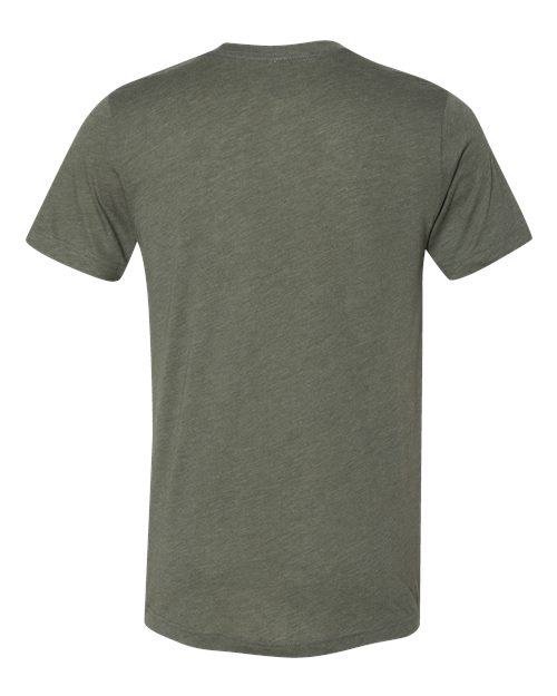 BELLA + CANVAS 3413 Military Green Triblend — back