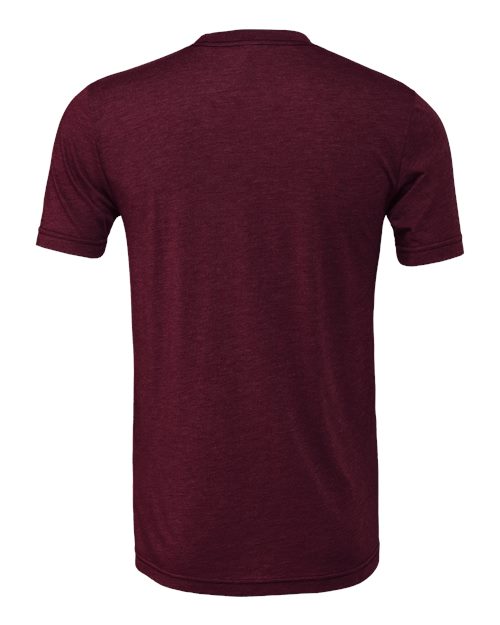 BELLA + CANVAS 3413 Solid Maroon Triblend — back