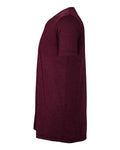 BELLA + CANVAS 3413 Solid Maroon Triblend — direct side