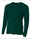 A4 NB3165 - Youth Long Sleeve Cooling Performance Crew Shirt - Forest Green