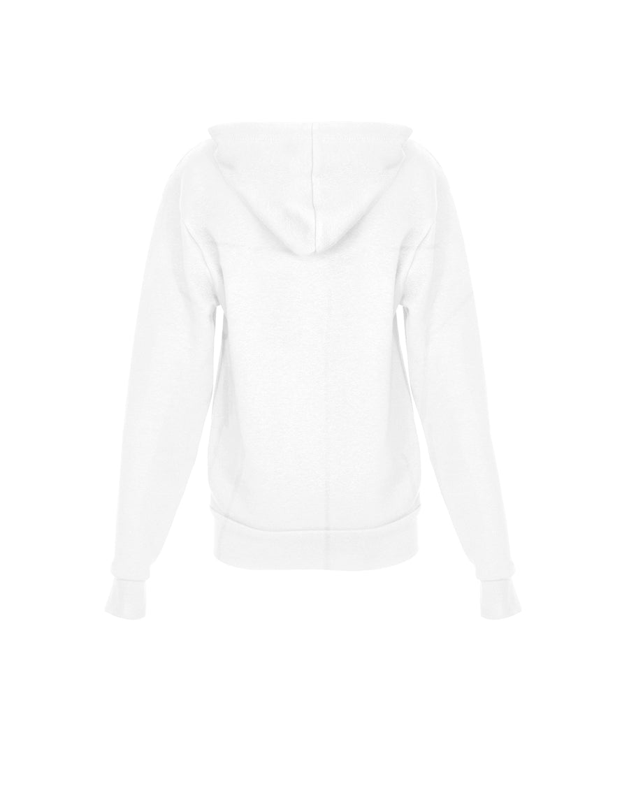 Youth Zip Hoodie - White