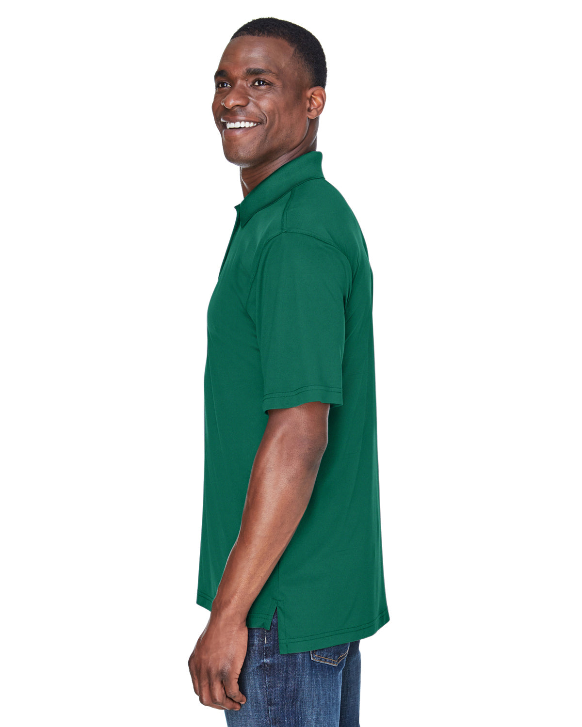 Men's Cool & Dry Sport Performance Interlock Polo - Forest Green