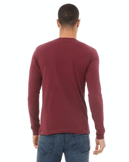 Unisex Jersey Long-Sleeve T-Shirt - Maroon Triblend