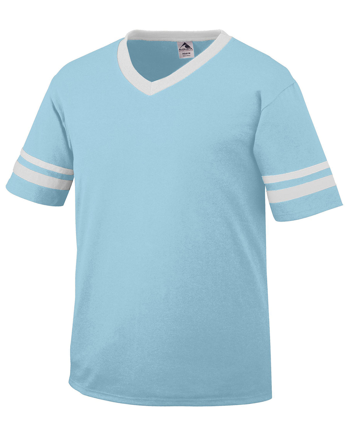 Unisex Sleeve Stripe Jersey - Aqua / White