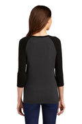 Women's Perfect Tri 3/4-Sleeve Raglan - Black / Black Fr
