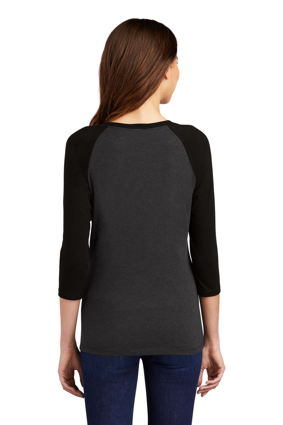 Women's Perfect Tri 3/4-Sleeve Raglan - Black / Black Fr