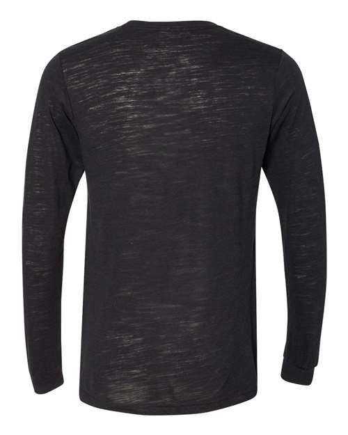 BELLA + CANVAS 3501 Solid Black Slub — back
