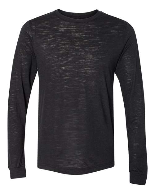 BELLA + CANVAS 3501 Solid Black Slub — front
