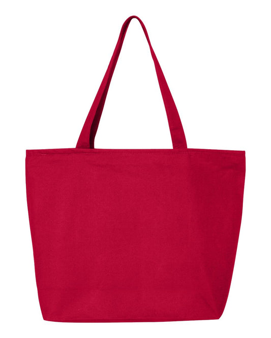 25L Zippered Tote - Red