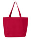 Q-Tees Q611 - 25L Zippered Tote - Red