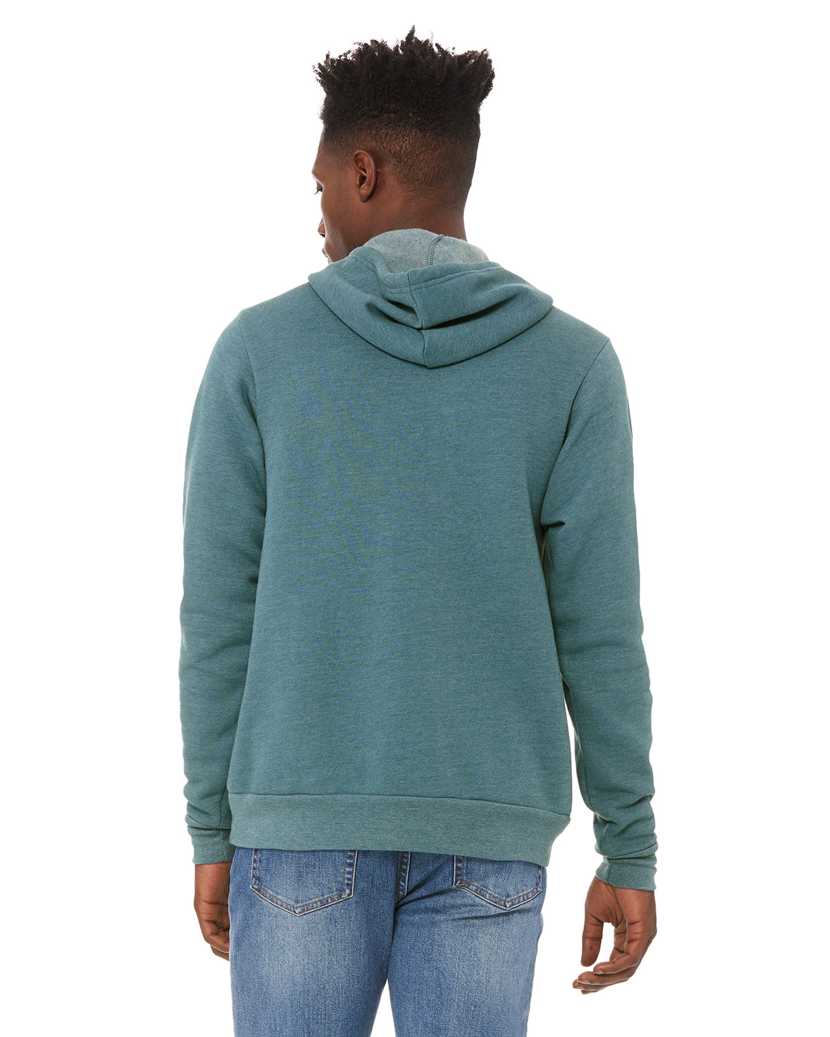 Unisex Sponge Fleece Pullover Hoodie - Heather Deep Teal