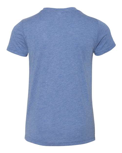 BELLA + CANVAS 3413Y Blue Triblend — back