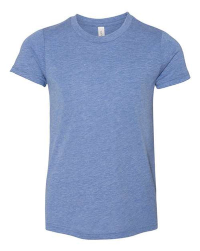 BELLA + CANVAS 3413Y Blue Triblend — front