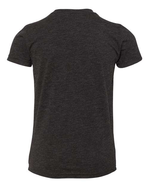 BELLA + CANVAS 3413Y Charcoal Black Triblend — back