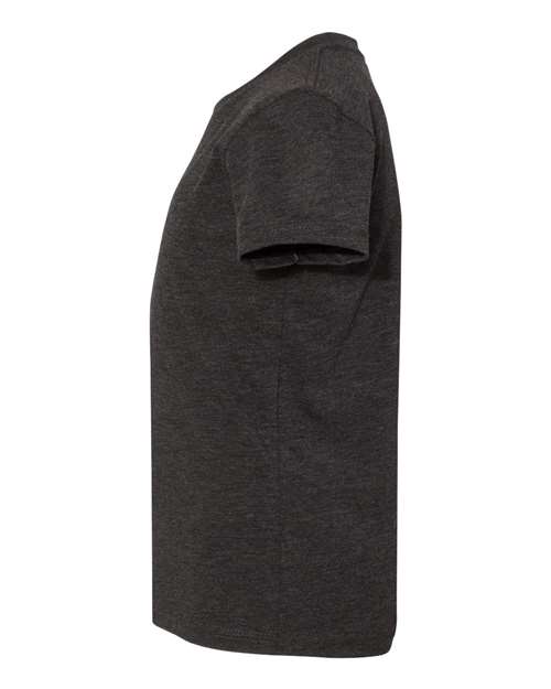 BELLA + CANVAS 3413Y Charcoal Black Triblend — direct side
